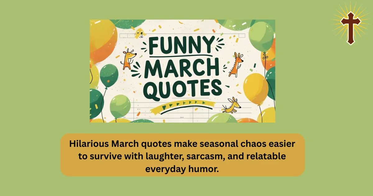 Hilarious March quotes make seasonal chaos easier to survive with laughter, sarcasm, and relatable everyday humor.